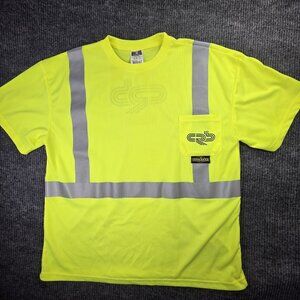 Radwear Radians Hi Res T Shirt Mens 2X Yellow Short Cooling Safety Workwear NEW